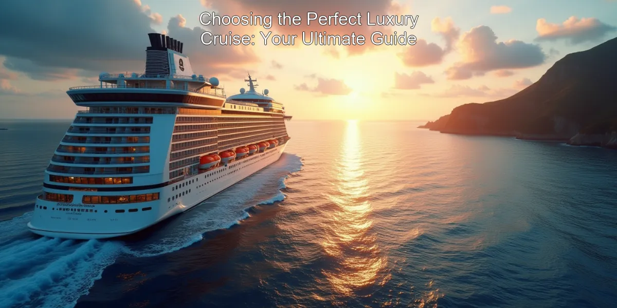 Choosing the Perfect Luxury Cruise: Your Ultimate Guide
