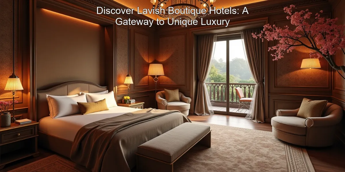 Discover Lavish Boutique Hotels: A Gateway to Unique Luxury
